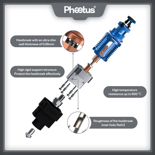 Phaetus Dragon Hotend UHF | PD3D Manufacturing LLC