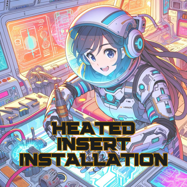 Heated insert installation
